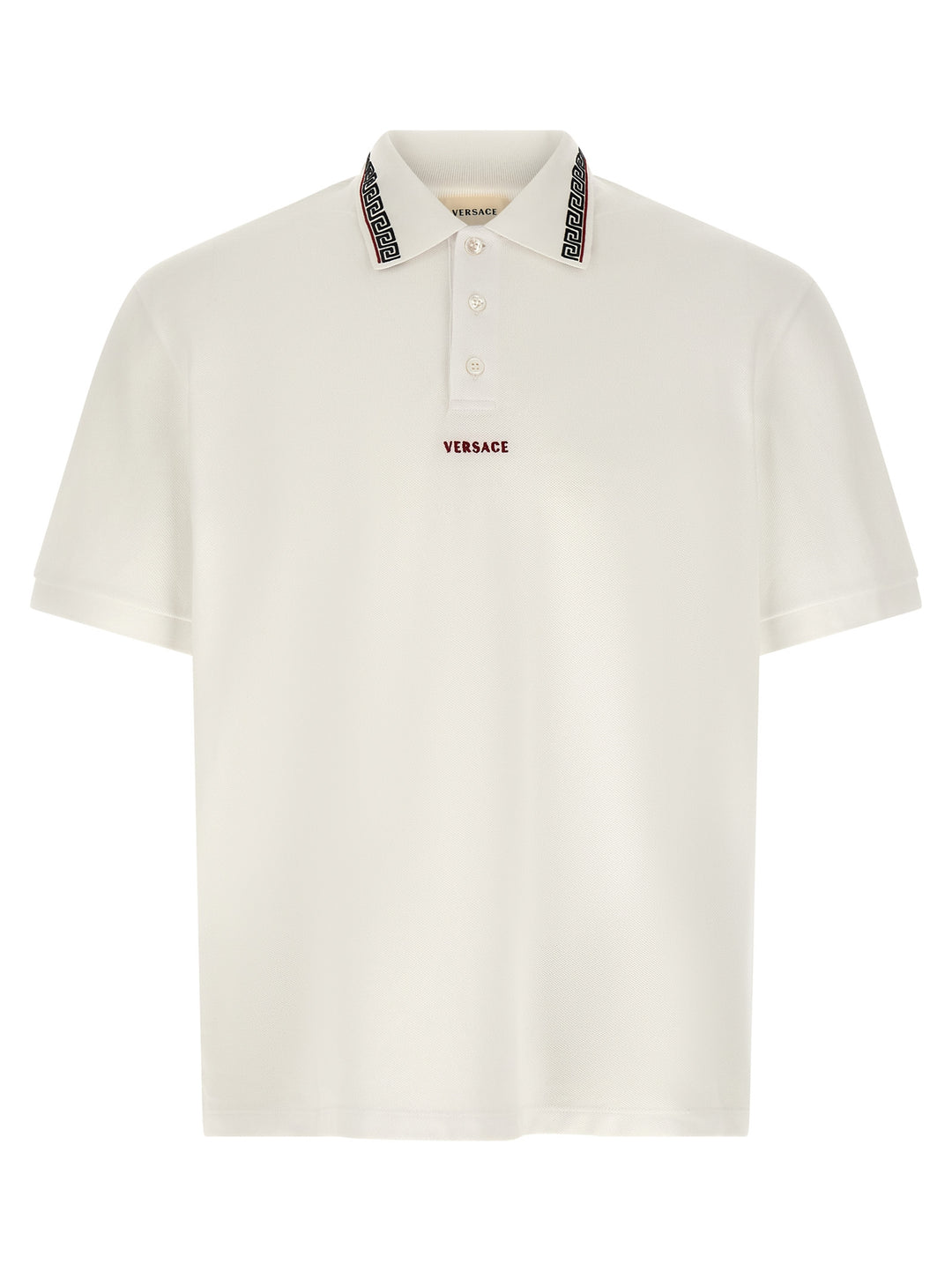 Versace Greca Polo - Bianco | ceef13b88e09bb20f2a79f4113af338798a5e908