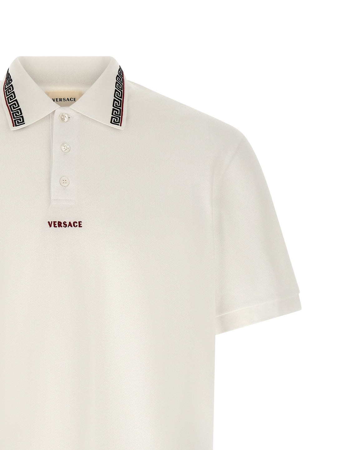 Versace Greca Polo - Bianco | a83fb3b6164908cb3dd1fb44ddded737287b7dea