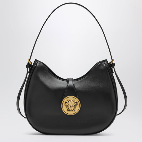 Emblème Black Nappa Hobo Bag