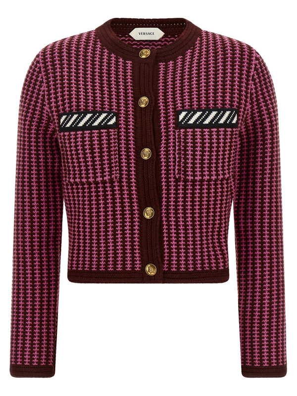 Crochet Cardigan Maglioni Rosa