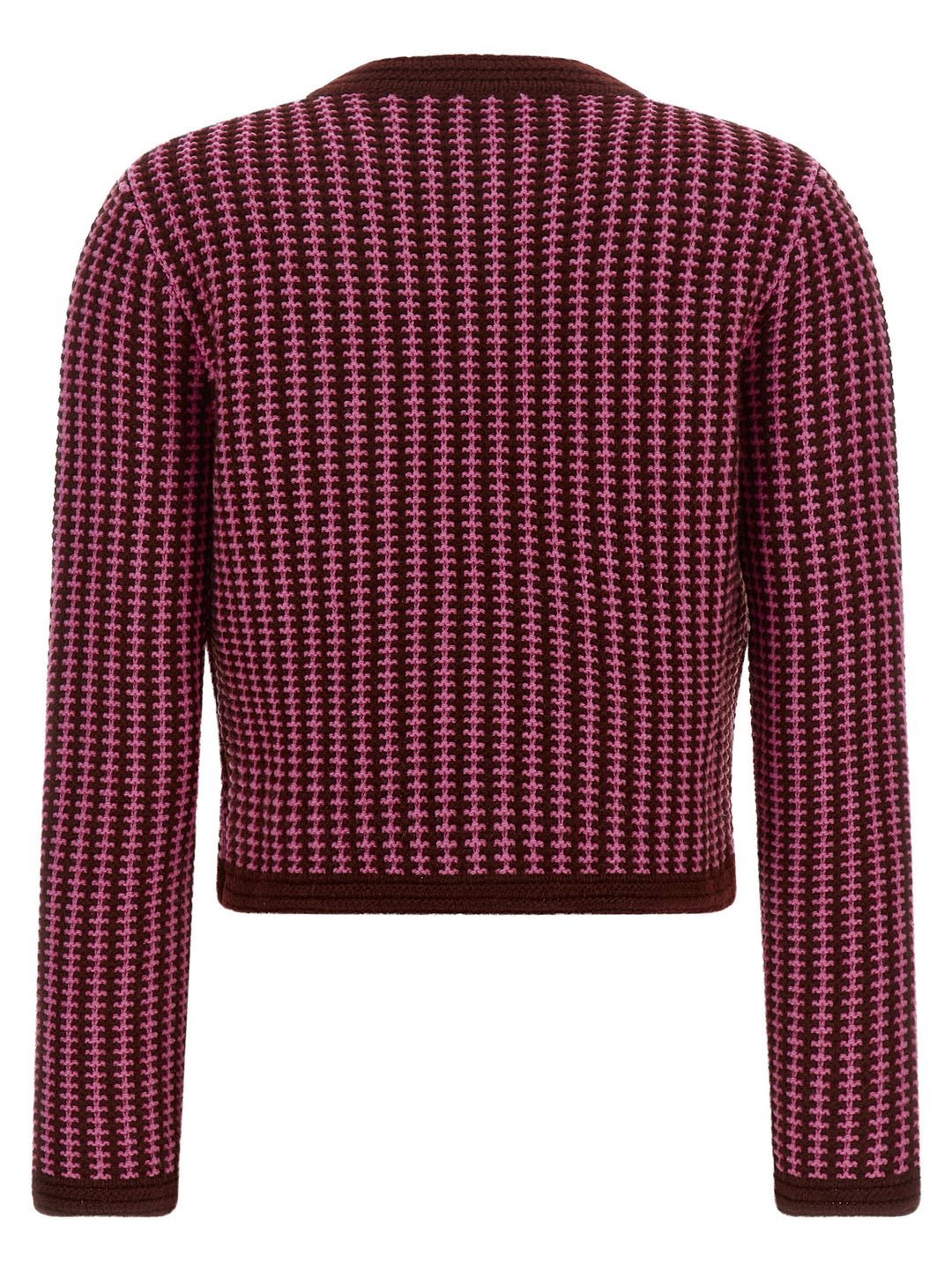 Versace Crochet Cardigan Maglioni - Rosa | 5f5a87a4c9a385a82a62862323d4789b70b67f65