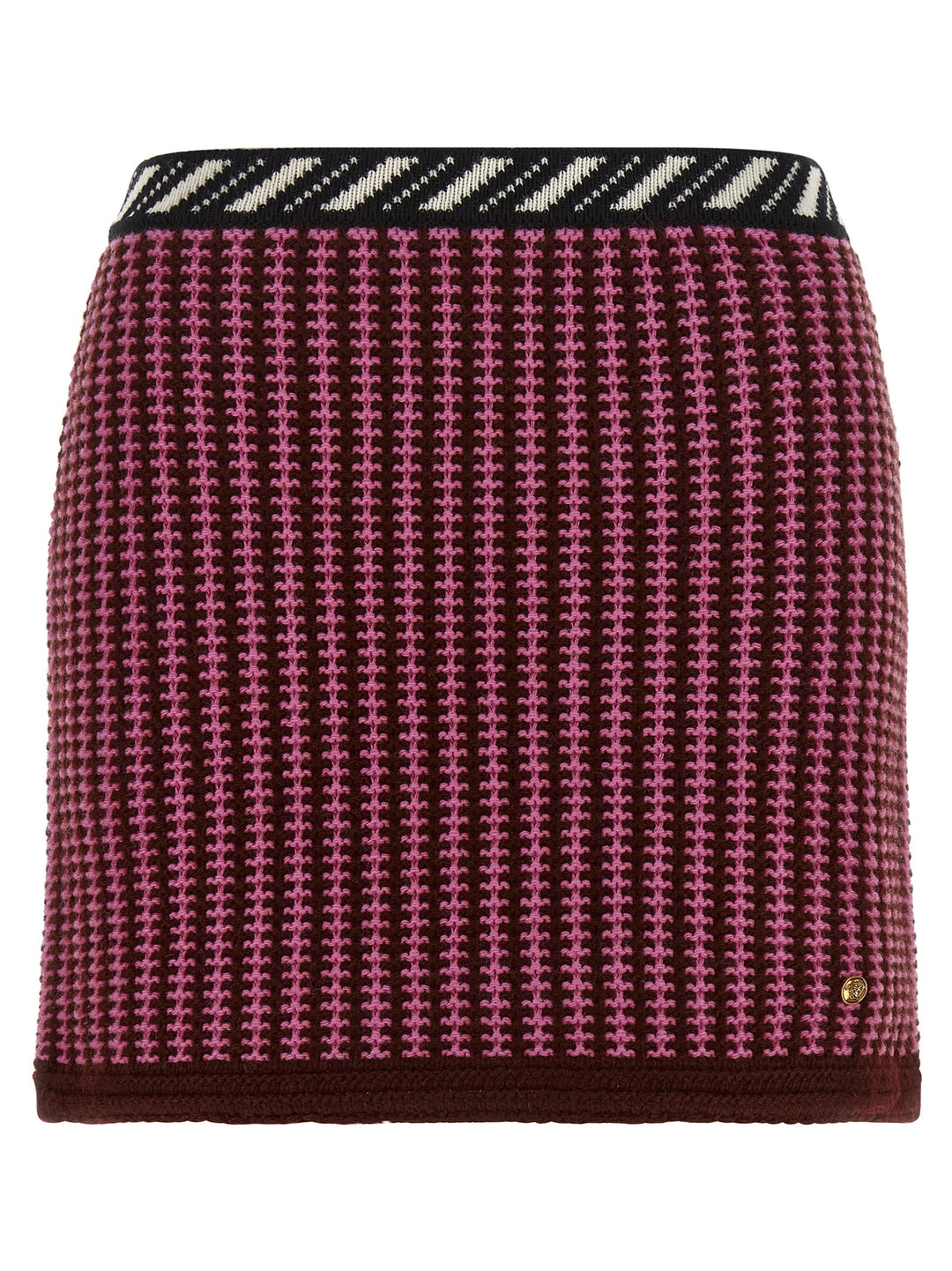 Versace Crochet Knit Skirt Gonne - Rosa | 69f07f9d0085520d9f816a9899241bcc2312ea7d