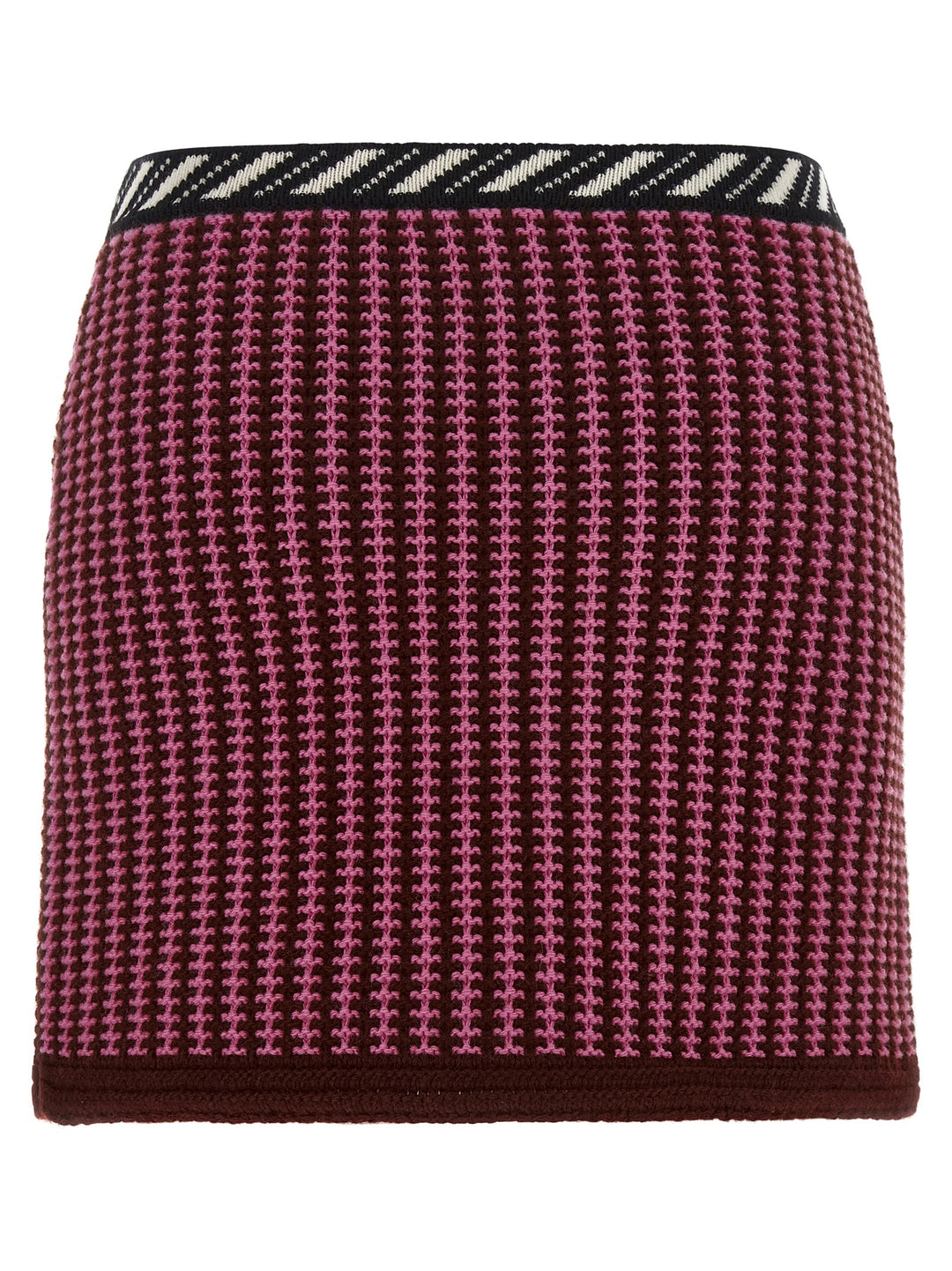 Versace Crochet Knit Skirt Gonne - Rosa | b25d535f3efbde48f2a3e6d99a2c2c215a01f487