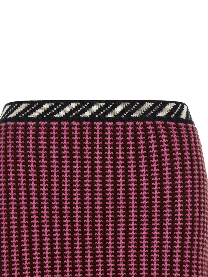 Versace Crochet Knit Skirt Gonne - Rosa | 6ee9490143df1c454414886aa15a19c787e2700e