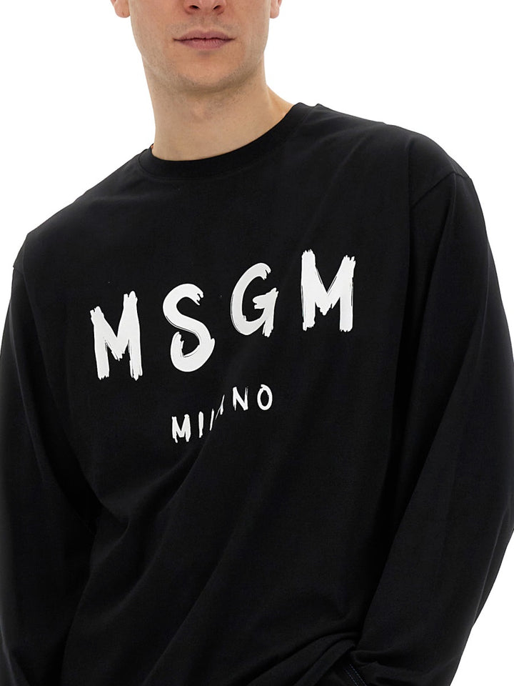 MSGM T shirt - Nero | Wanan Luxury