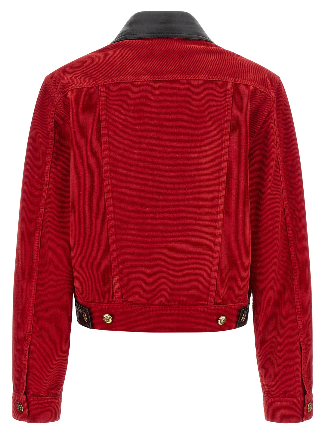 Versace Corduroy Jacket Puffer Jackets - Rosso | 855da7167eb4df20574048727a657c8ef27067ea