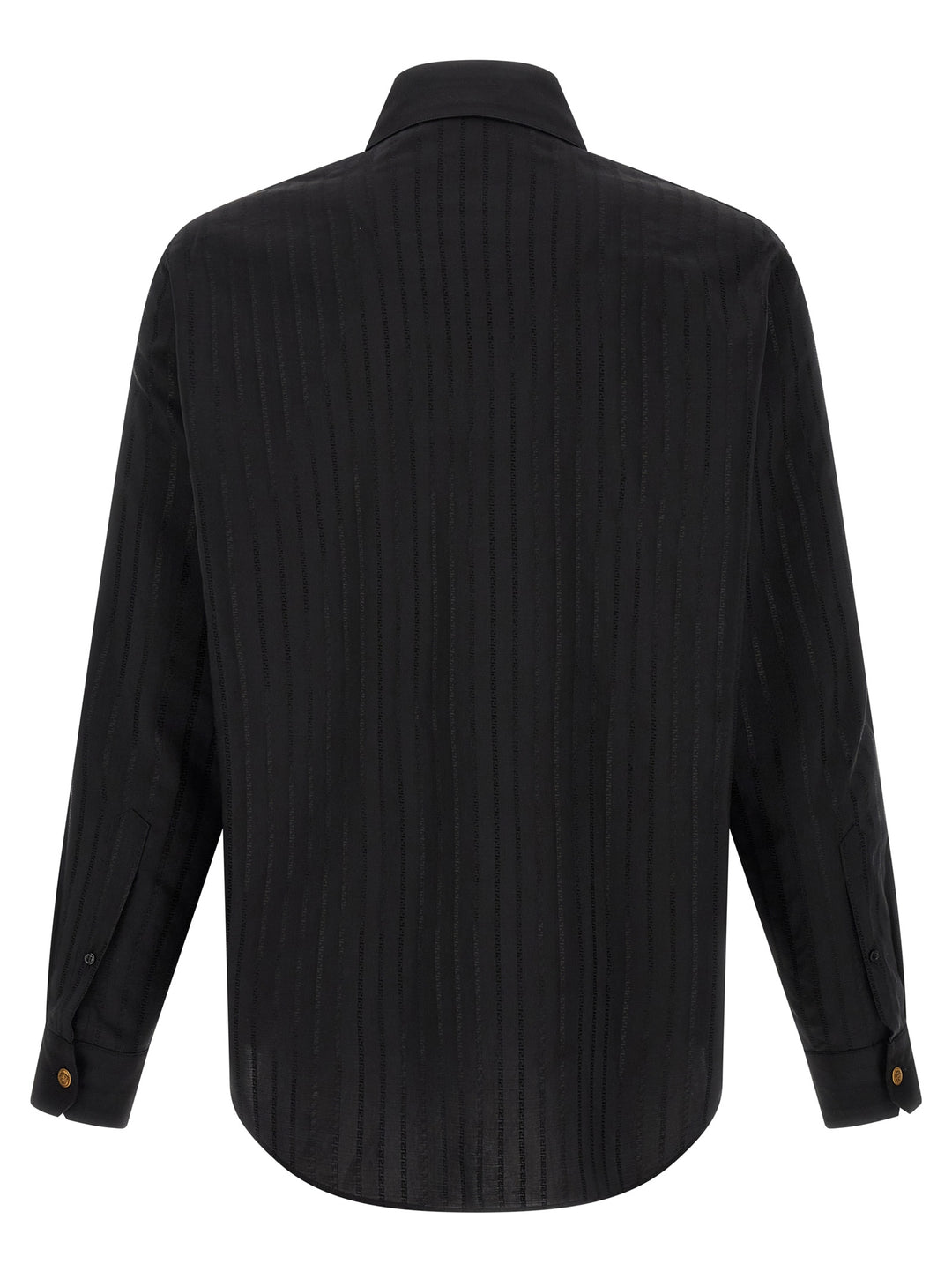 Versace Jacquard Silk Shirt Camicie - Nero | 7508061da83e1a52c81353b2cc3df9d71a80aeaf
