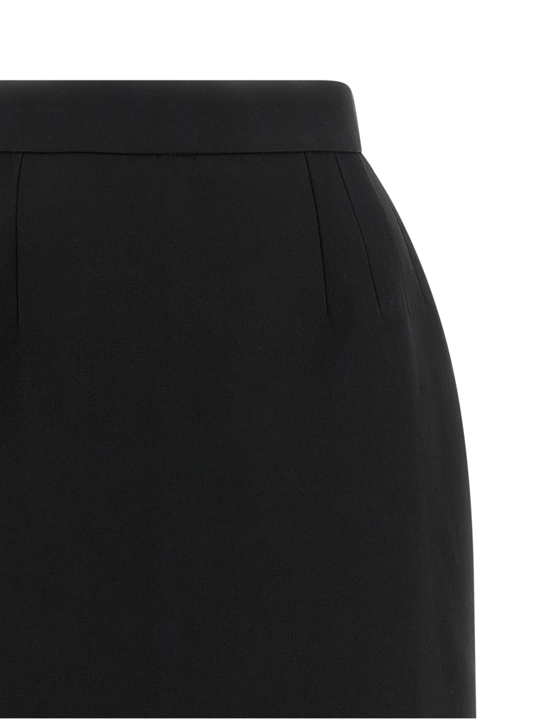 Versace Grain De Poudre Wool Skirt Gonne - Nero | 051cca51b4dbf39e01fbe67ae8ed4d96b36f9532