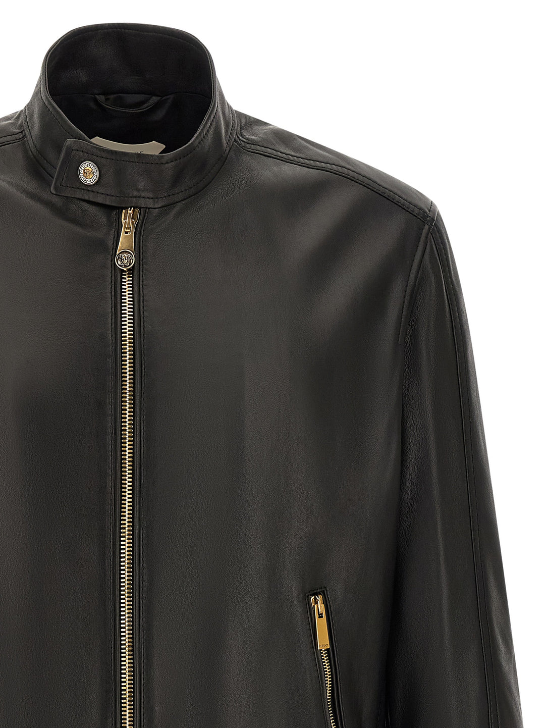 Versace Biker Jacket Puffer Jackets - Nero | b5d53e9c5f528c429016445d66a84234efc70da4