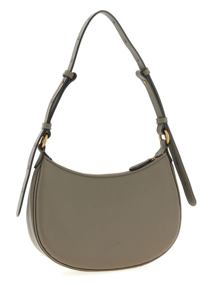 Pinko Half Moon Mini Borse a Spalla e Tracolla - Beige | 395a683bac09a77363463665197438489b58d14a