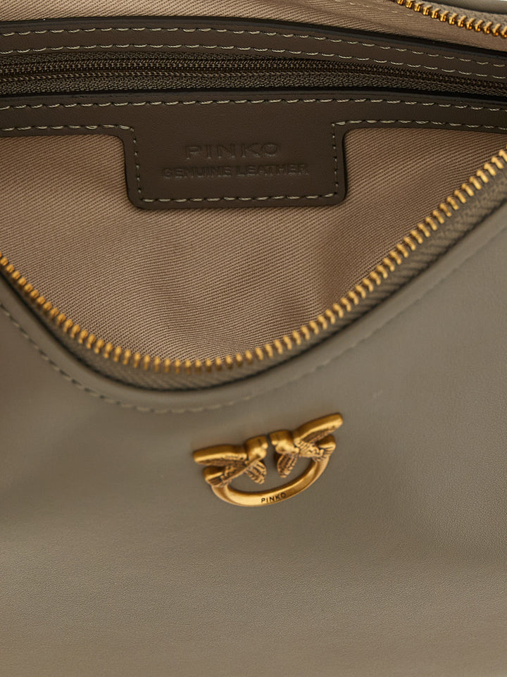 Pinko Half Moon Mini Borse a Spalla e Tracolla - Beige | af449f9da53f3c4a621d98d74685181c481043cb