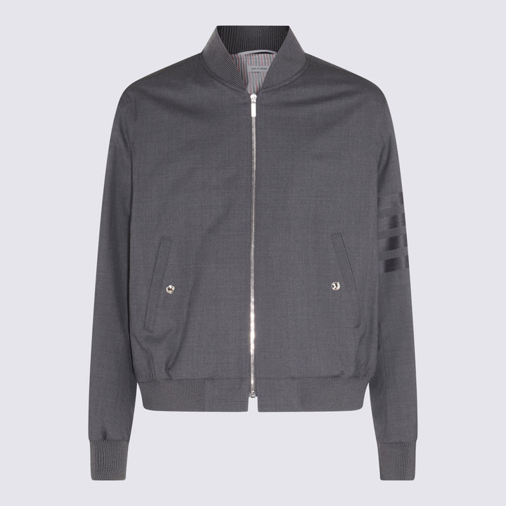 Thom Browne Jackets - Dark grey | d96af03d5057a735a261f8a1ada87ae051e06c92