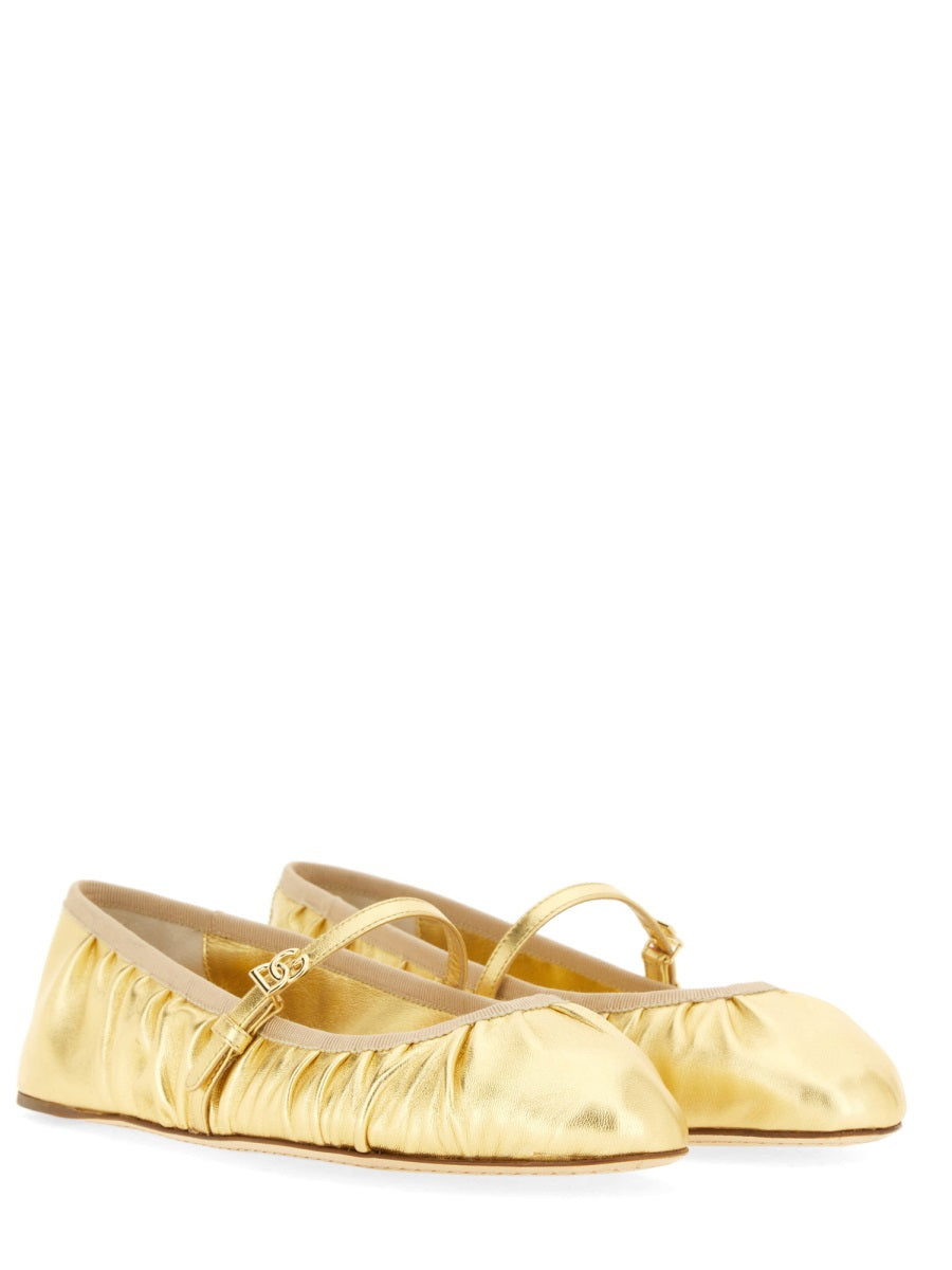Dolce & Gabbana Scarpe Basse - Oro | Wanan Luxury