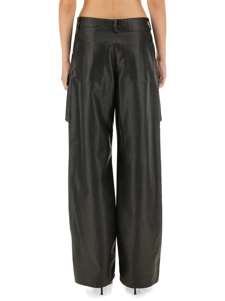 Msgm Pantaloni - Black | 493bcda2b0381dfaff05867fe1d08092c6fd88de