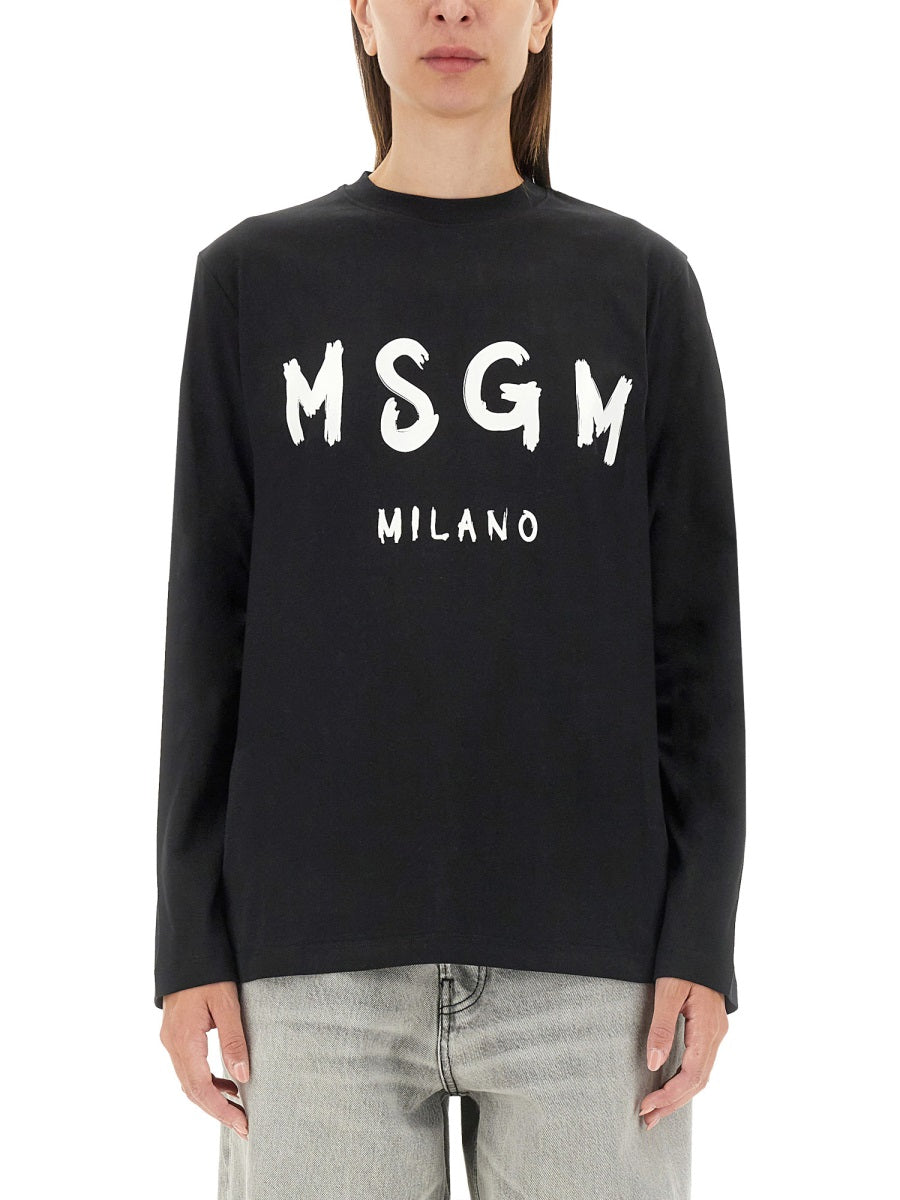 MSGM T shirt - Nero | Wanan Luxury