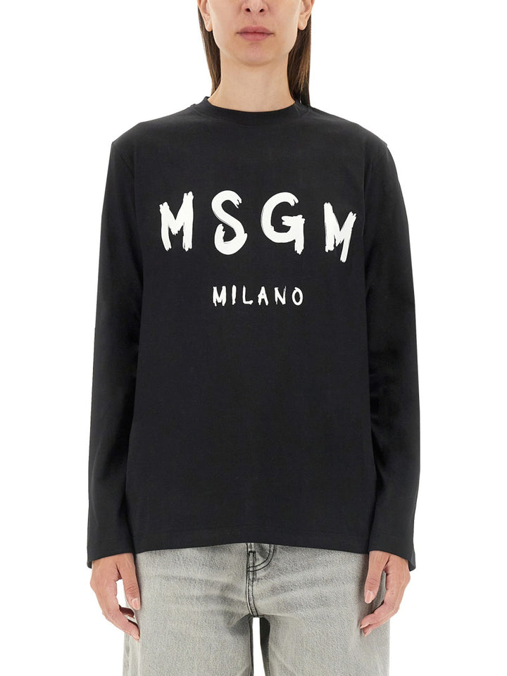 MSGM T shirt - Nero | Wanan Luxury