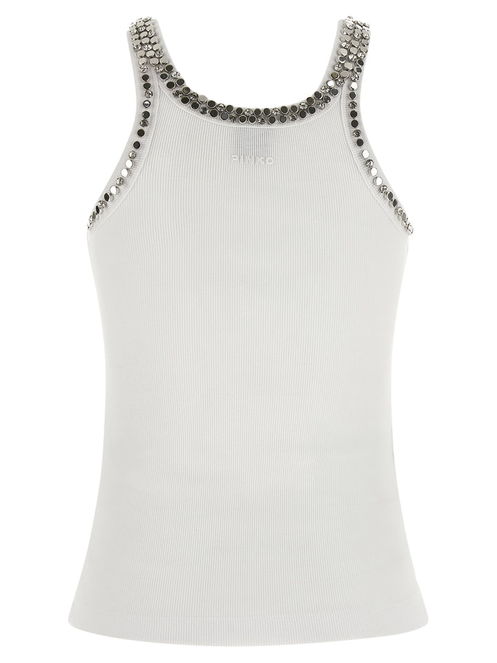 Pinko Coriandoli Top - Bianco | 1c213e6bf93c285b62f20ec54d04c8c6b3b8cd1f