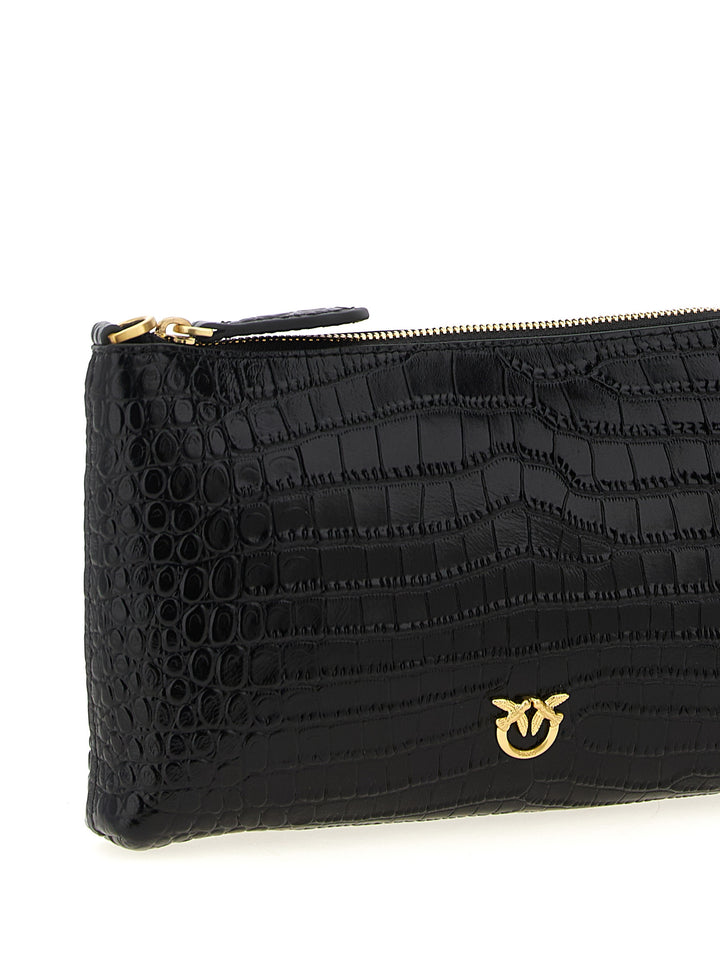 Pinko Flat Horizontal Borse a Tracolla - Nero | ae1403844b74d045e0271bbe3757b7679fc099e1