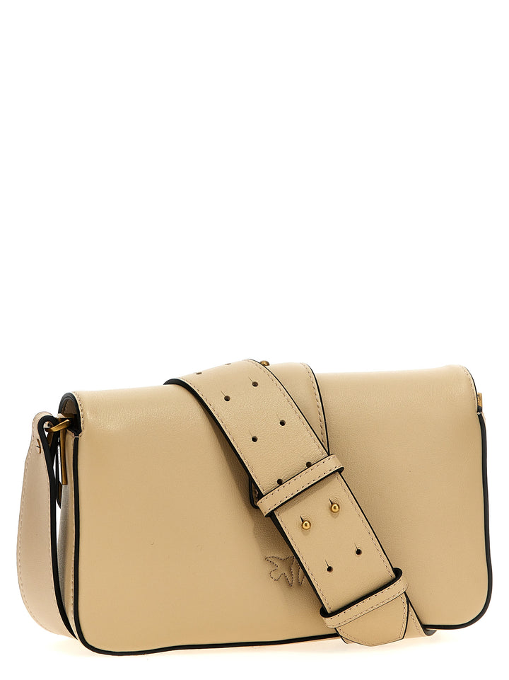 Pinko Mini Love Slouchy Borse a Spalla e Tracolla - Beige | 1349e157052688e94af6a27265e49da0e6ce2d26