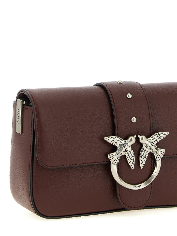 Pinko Mini Love Slouchy Borse a Spalla e Tracolla - Bordeaux | 9f785501526affab725371f2afcd1b9503f994da