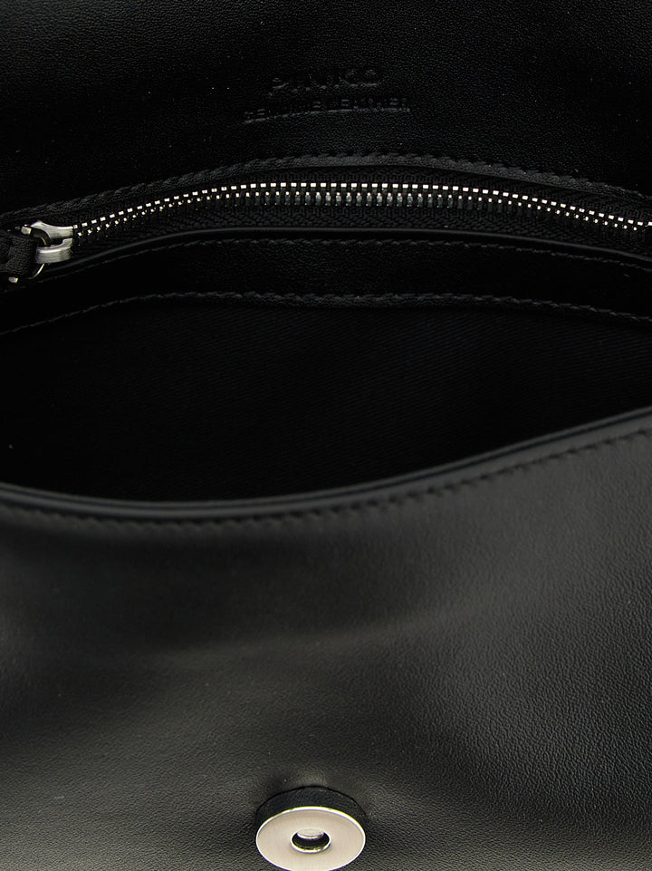 Pinko Mini Love Slouchy Borse a Spalla e Tracolla - Nero | 71710688dc1d0ac91203bf1fadc7b4d77e858d85