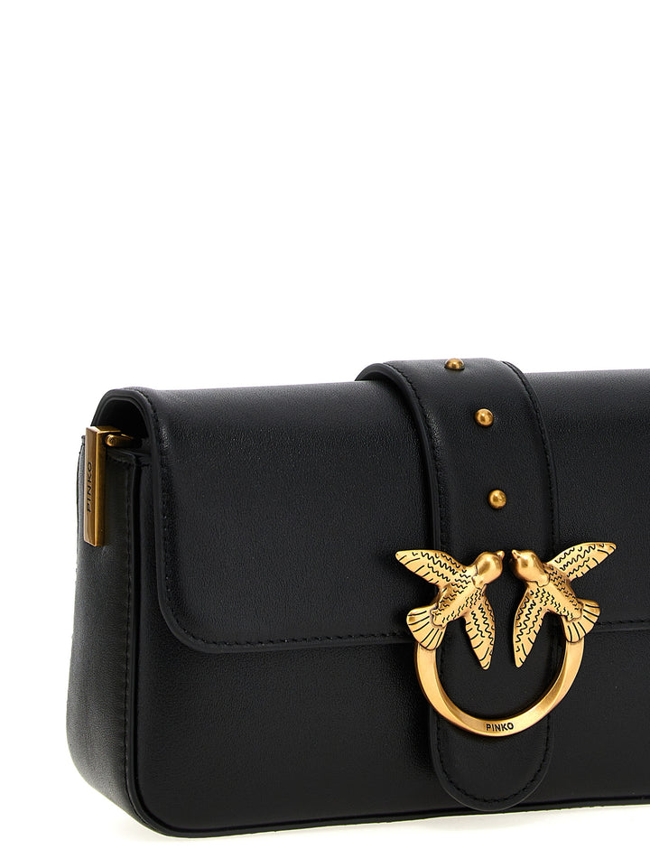 Pinko Mini Love Slouchy Borse a Spalla e Tracolla - Nero | fc91cee0ce8aeb75ccffdf8cbd944ac6b55caf10