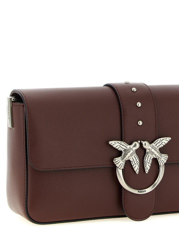Pinko Love Slouchy Classic Borse a Spalla e Tracolla - Bordeaux | 1859aed9e98f5790d1a946b58fe15168135f0d07