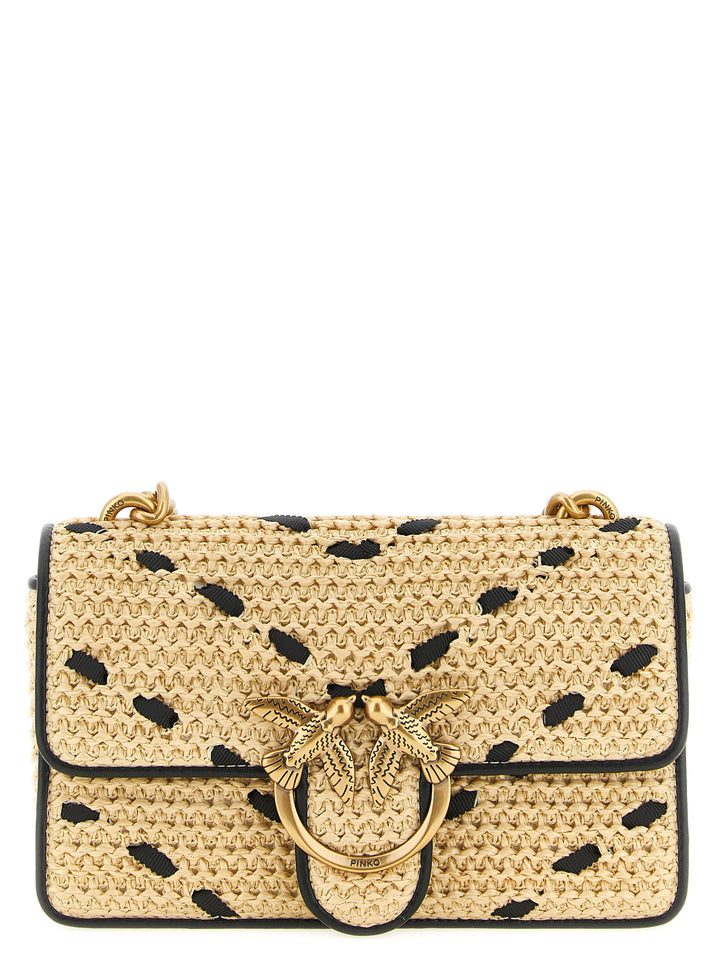 Pinko Mini Love One Light Borse a Tracolla - Beige | 8e1661190b7c1051571689d495981629faee5ae1