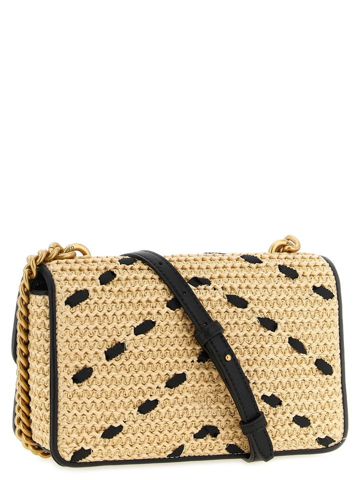 Pinko Mini Love One Light Borse a Tracolla - Beige | 096c433073bb1e68f809daed1de0c0cdff6dd419