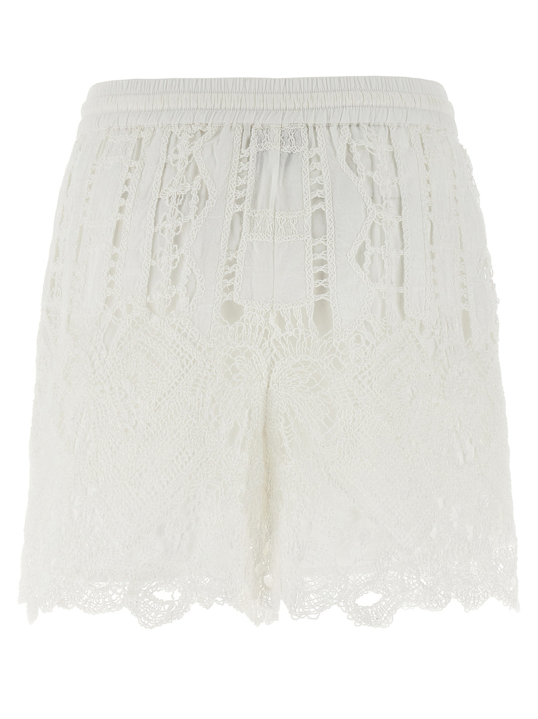 Pinko Macramé Shorts Bermuda e Short - Bianco | a403bfd4481080b2d7c172d2e0837e938a382734