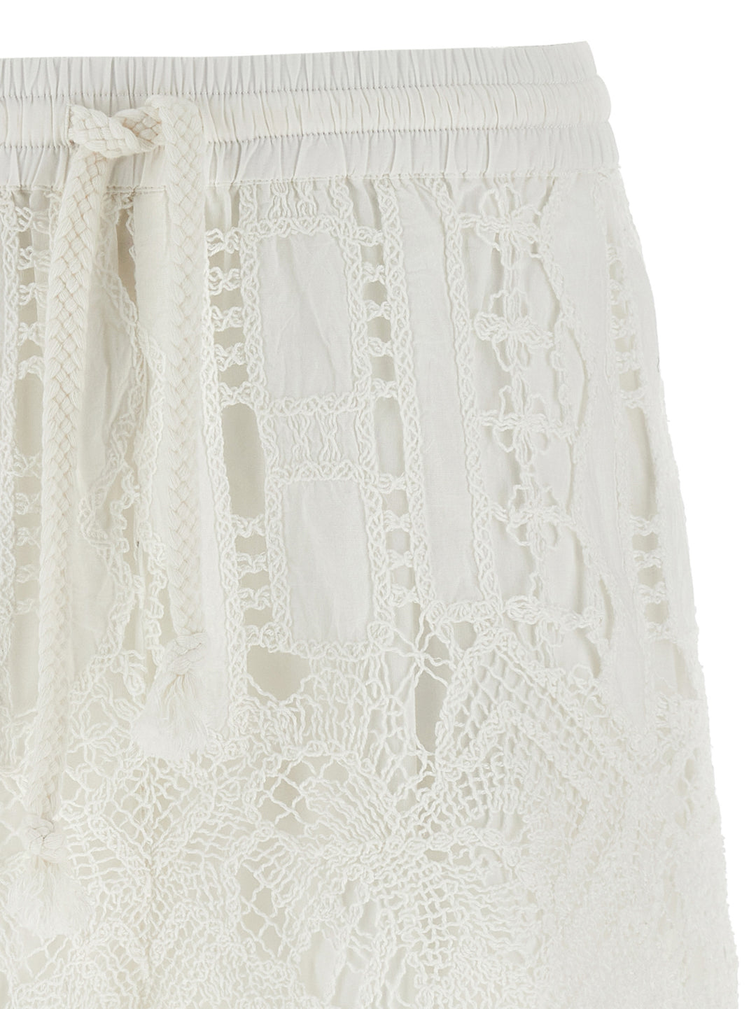 Pinko Macramé Shorts Bermuda e Short - Bianco | ed275b6a5cfa324fb2a0dbc77bbebfb8f01c183c