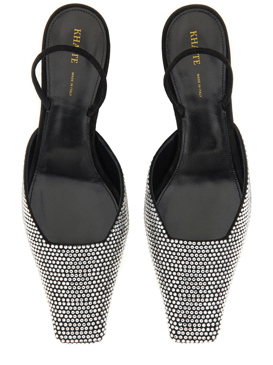 Khaite Sandali - Nero | Wanan Luxury