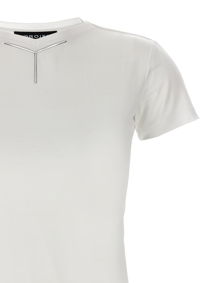 Y/Project Y Baby Tee T shirt - Bianco | d22a36990262bc12519043171de3958ff0bf8f17