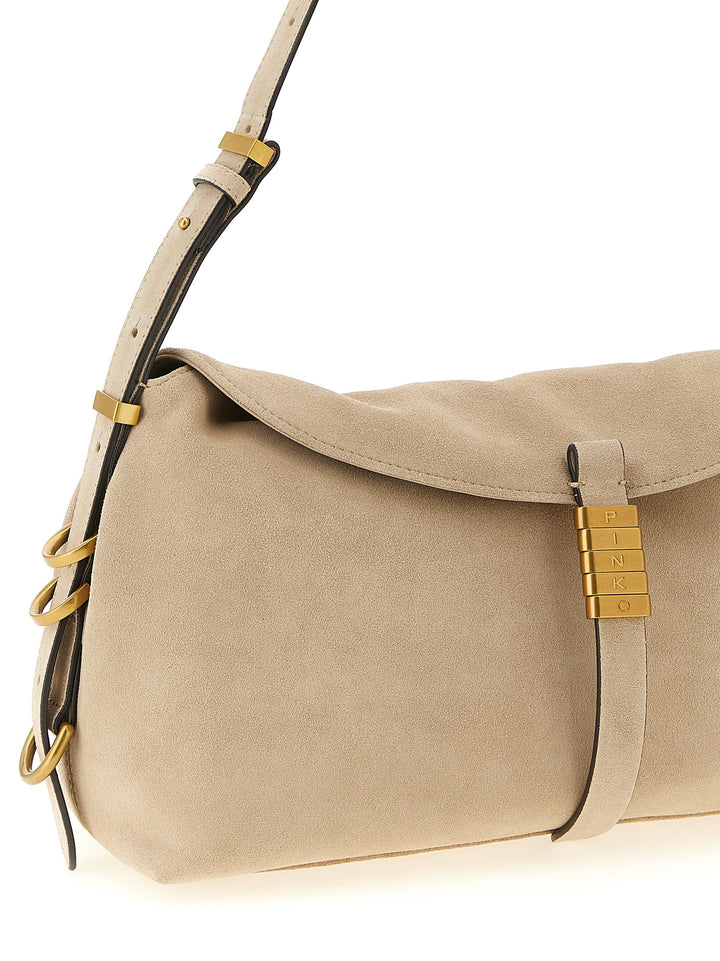 Pinko Saddle Horizontal Borse a Spalla e Tracolla - Beige | ae5b8742dade756f0de47cf6012216941b898ffb