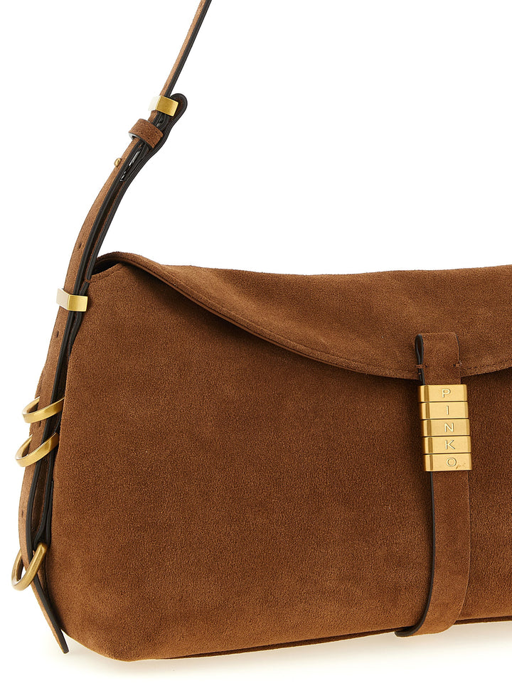 Pinko Saddle Horizontal Borse a Spalla e Tracolla - Marrone | 02c67479674561b13a2f44660665b942447a9e41