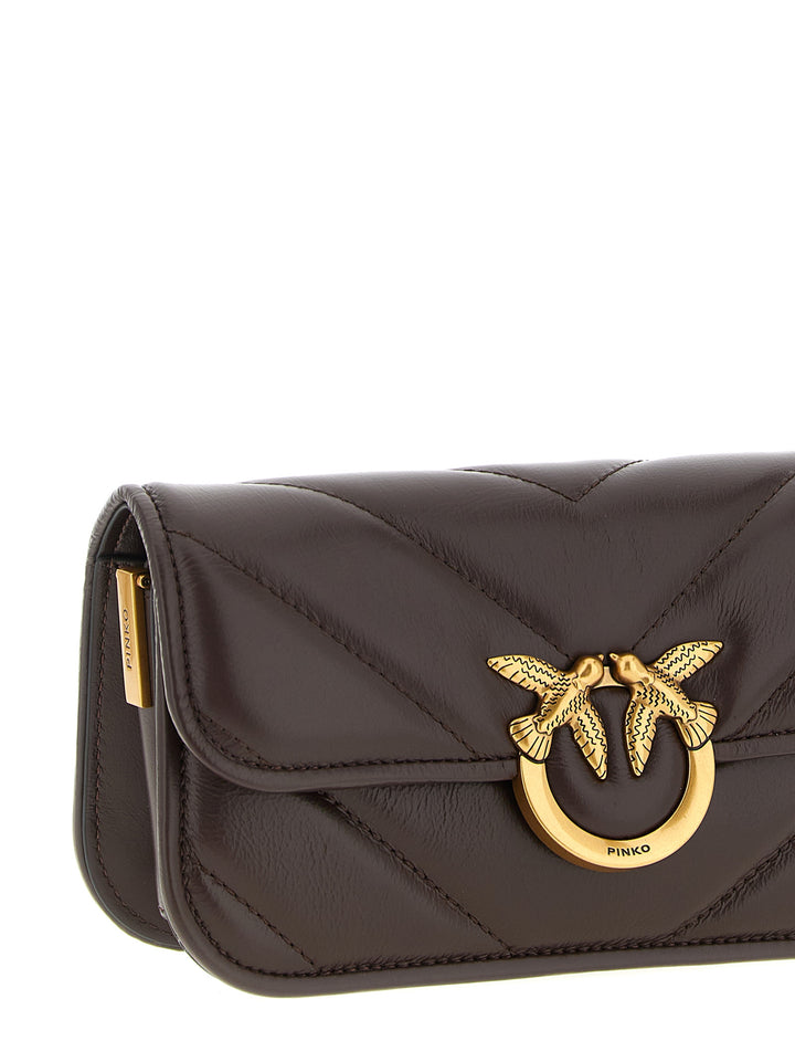 Pinko Love Box Baguette Borse a Mano - Bordeaux | f53cd5b6c5a6907b8429d11b4d7db4406f3928f5