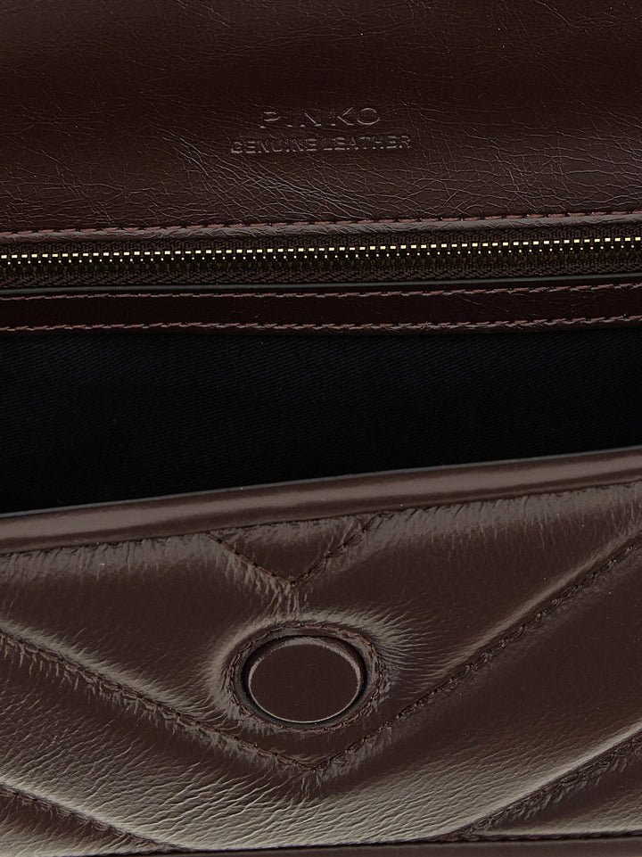 Pinko Love Box Baguette Borse a Mano - Bordeaux | 5eb6ccb1279dd580b221ab4e561a785bac47a475