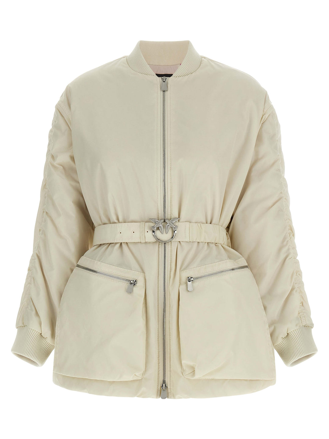 Pinko Bacon Puffer Jackets - Beige | 8041e9e50f20dc887fbecded3d6cef89f9e846f6