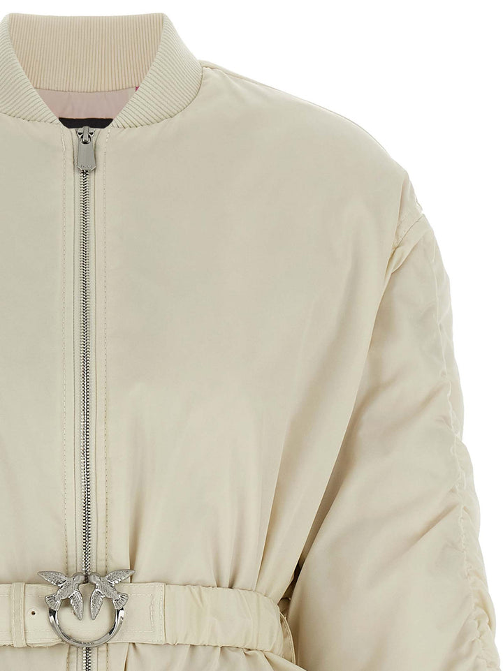 Pinko Bacon Puffer Jackets - Beige | bb8b16381433fc68b5628ec7a54f6af2a7bb1e32