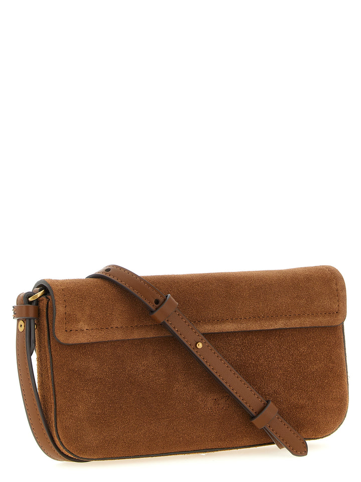 Pinko Saddle Flat Borse a Spalla e Tracolla - Marrone | ef5df563a183caba479e531dde772ced3d5dc96d