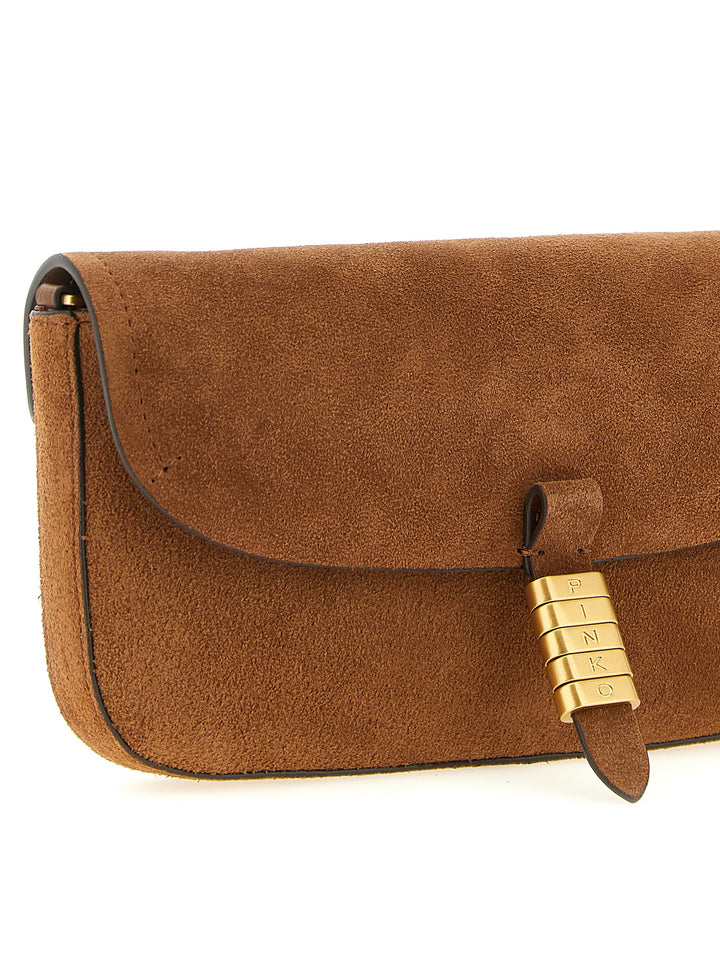 Pinko Saddle Flat Borse a Spalla e Tracolla - Marrone | 644e7beb6268c6f0f191a94b8413934a8a1c9c41