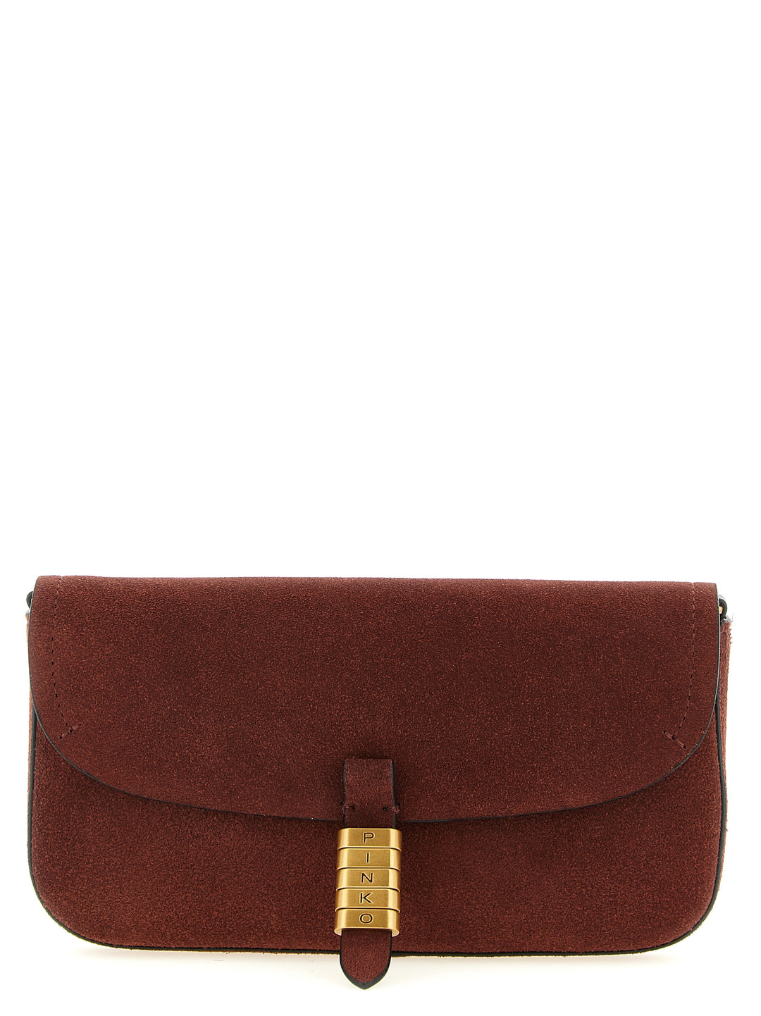 Pinko Saddle Flat Borse a Spalla e Tracolla - Bordeaux | 46d29bd7093ef0cf2f1bb8d40f881cb76ba799e1