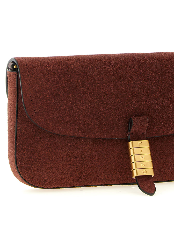 Pinko Saddle Flat Borse a Spalla e Tracolla - Bordeaux | e8bd0f8099ac93d9009c174fee6b903994256855