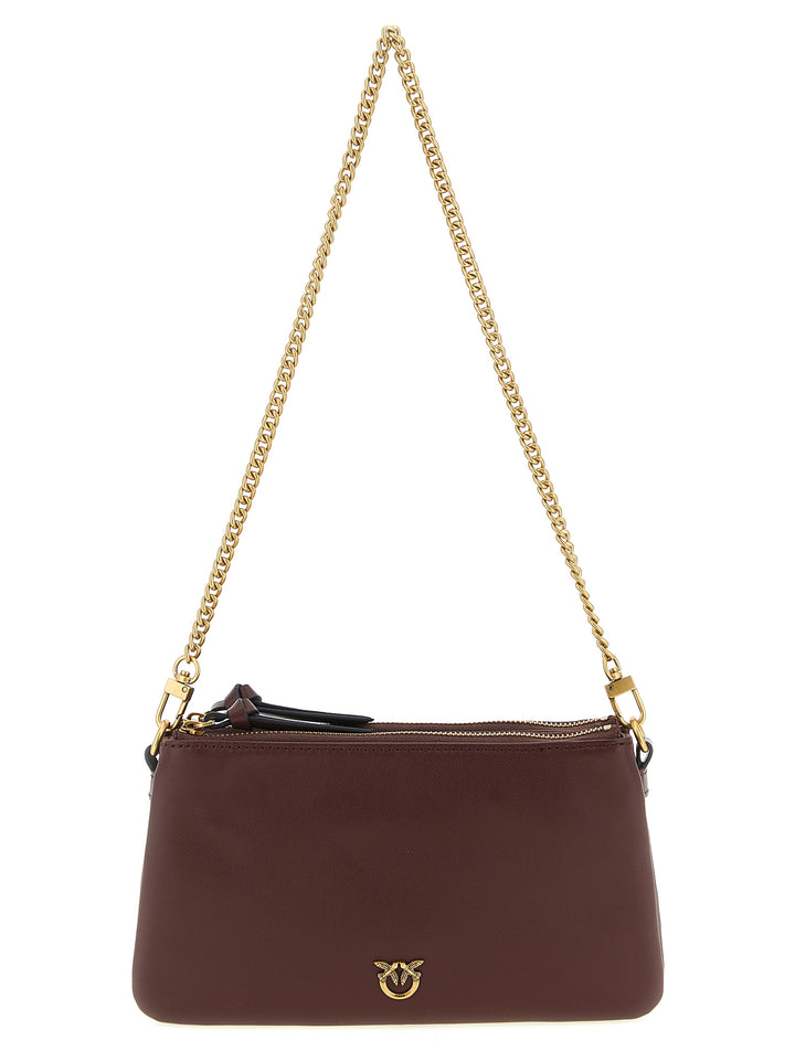 Pinko Mini Double Borse a Tracolla - Bordeaux | a5179fe2945592974bb6afa78fc7448c54c0a6bb