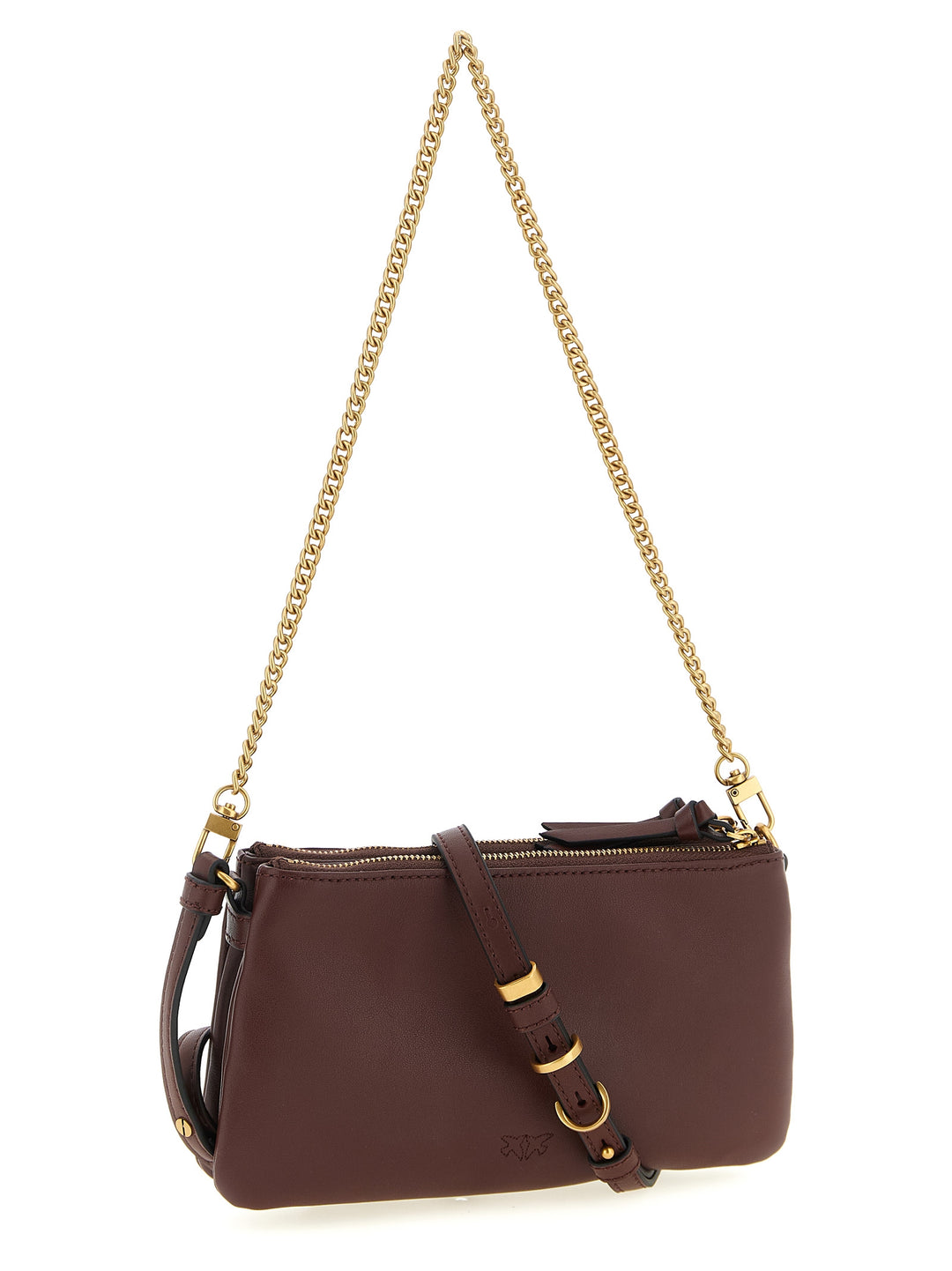 Pinko Mini Double Borse a Tracolla - Bordeaux | 256bea50dc8b15e081f1850021738a936a529ea4