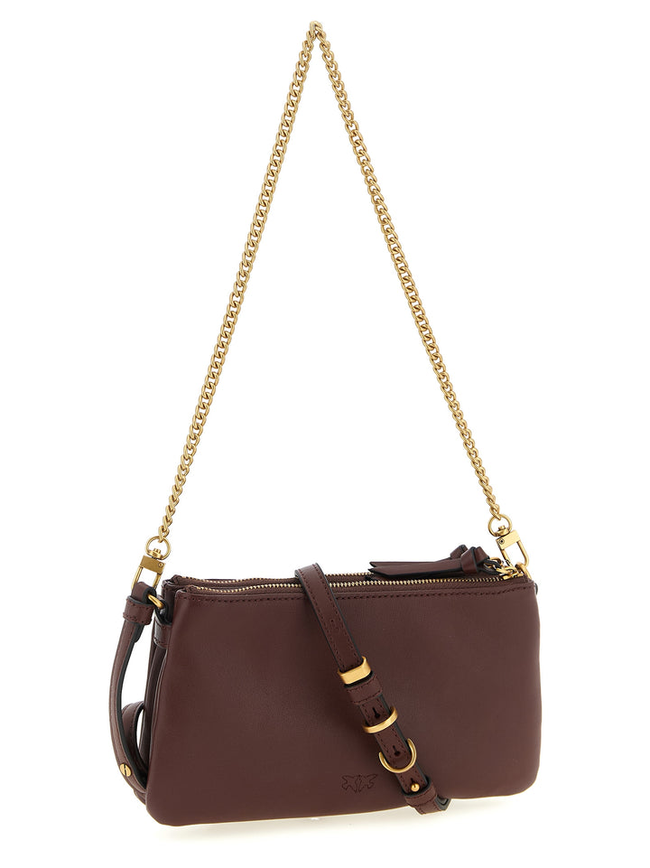Pinko Mini Double Borse a Tracolla - Bordeaux | 256bea50dc8b15e081f1850021738a936a529ea4
