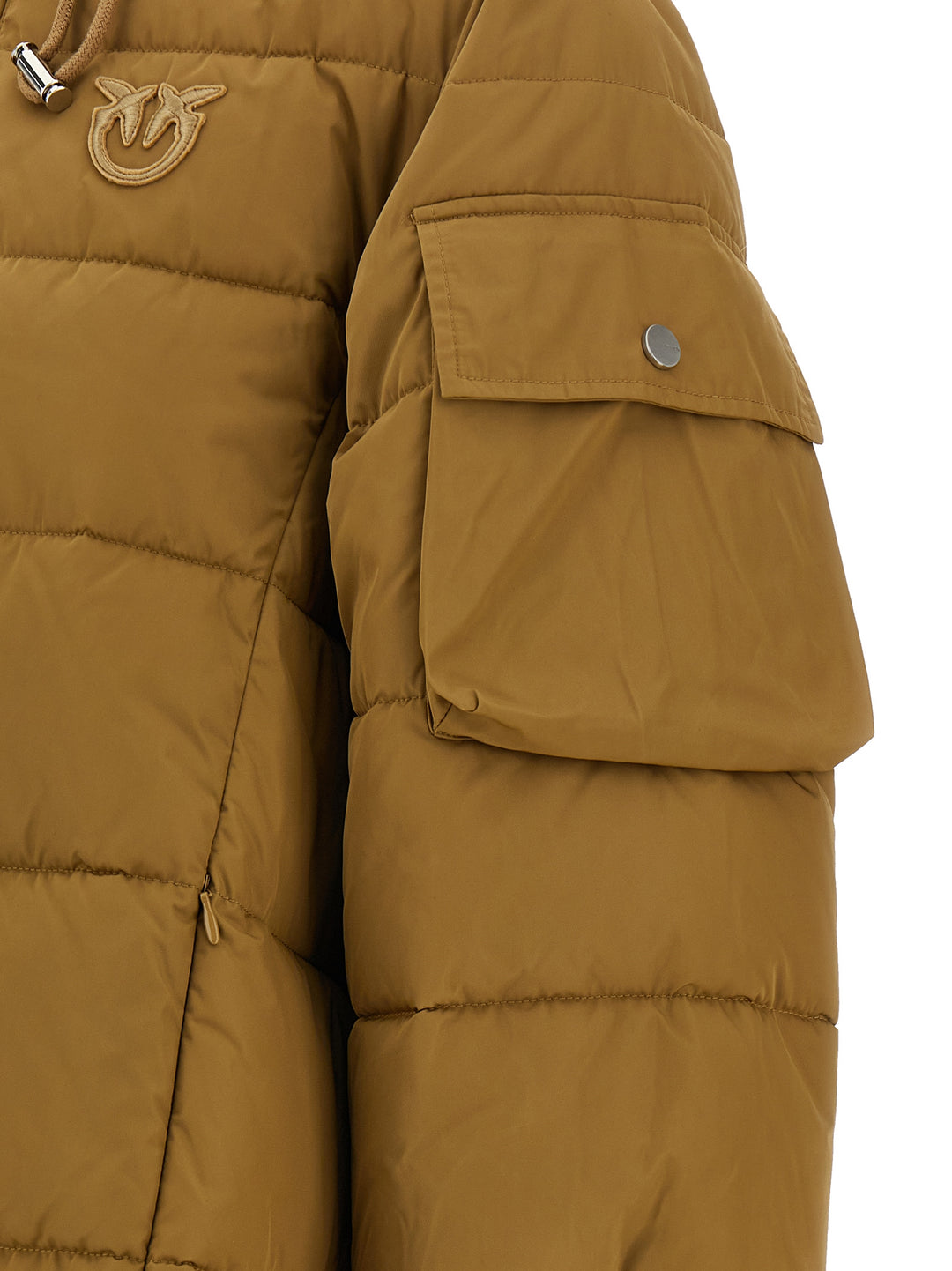 Pinko Crusca Puffer Jackets - Beige | 51b7c772b2c6a808283443178e530ccda2670152