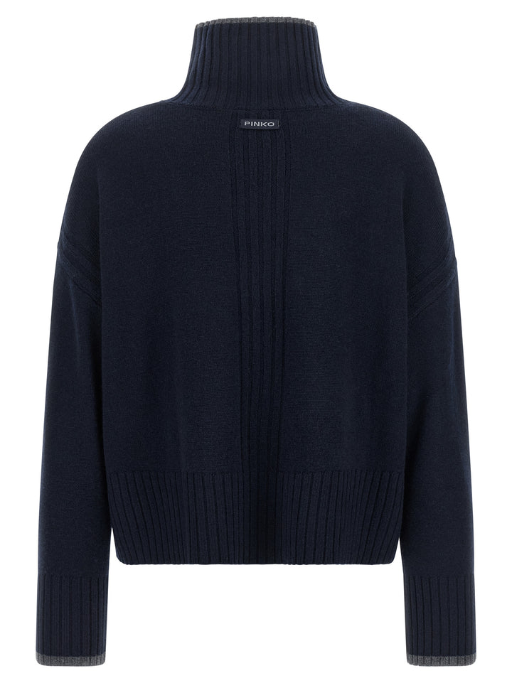 Pinko Turtle-Neck Sweater Maglioni - Blu | 2d80fa8b936c8cea39e7ff317072cb32d0af4312
