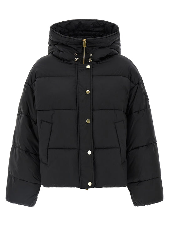 Impasto Puffer Jackets Nero