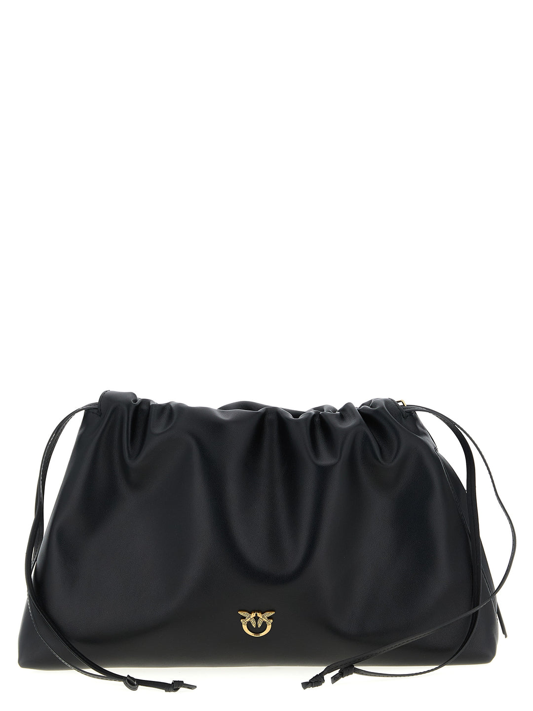 Pinko Maxi Leather Clutch - Nero | 8ef9b6363467f865926c856ae34477584519f6b5